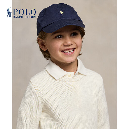 Polo Ralph Lauren Boys and Girls Classic Twill Cotton Baseball Cap RL32710 410-Navy Blue Boys 8-20 Years Old