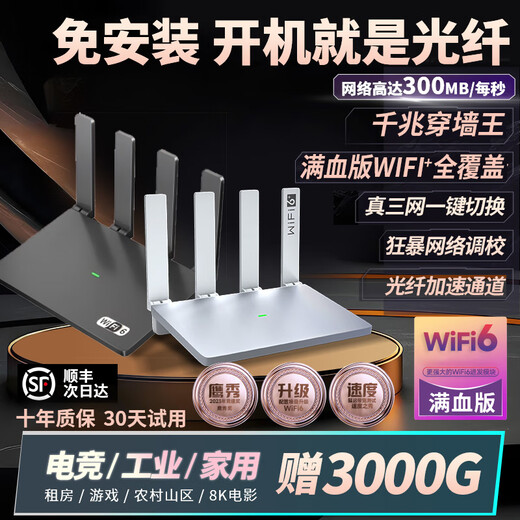 Sui U Xing 2026 portable wifi wireless wifi wireless router broadband cable-free Gigabit router CPE plug-and-play rural rental mountainous area full house coverage ten-core chip + commercial rental white