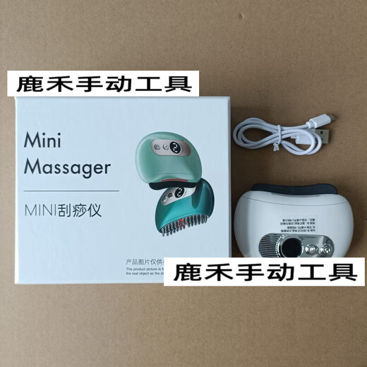 Intelligent Facial Bianstone Gua Sha Board Electric Facial Lifting Massage Beauty Microcurrent Introduction Instrument Tendon and Meridian Brush Bianstone Version White