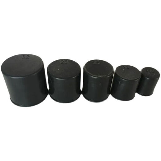 CLCEY extended rebar wire head protective cap black rebar protective cap straight thread protective sleeve plastic protective cap waterproof and rust-proof 16 extended cap 1000 black 3 points 7 cm