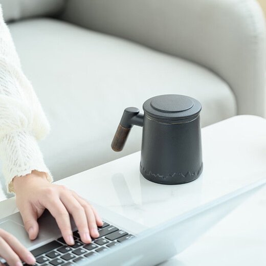 Home easy tea cup tea water separation tea brewing time tea cup drinking tea cup office cup with filter tea leak tea set flower tea cup