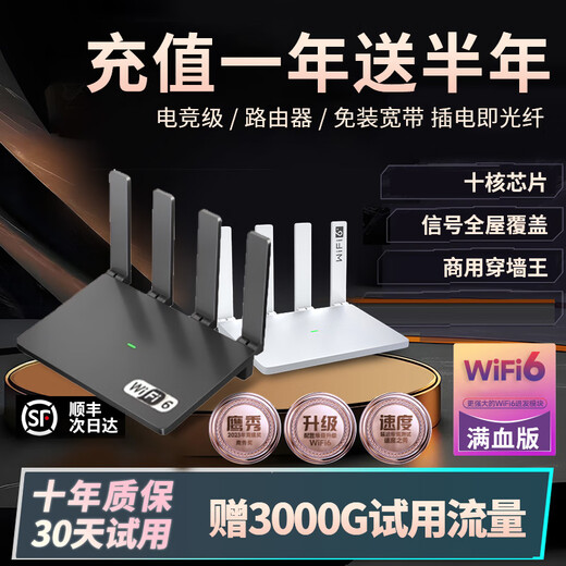 Sui U Xing 2026 portable wifi wireless wifi wireless router broadband cable-free Gigabit router CPE plug-and-play rural rental mountainous area full house coverage ten-core chip + commercial rental white