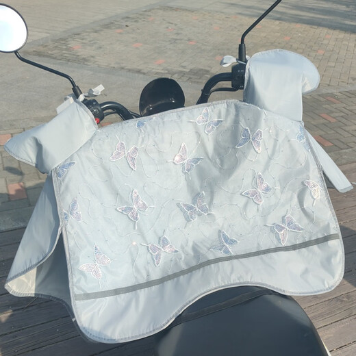 喆炜浪漫刺绣.四层高颜值防晒防水挡风被夏季防水隔热遮阳罩SN9221 灰-刺绣蝴蝶四层隔热防晒防水