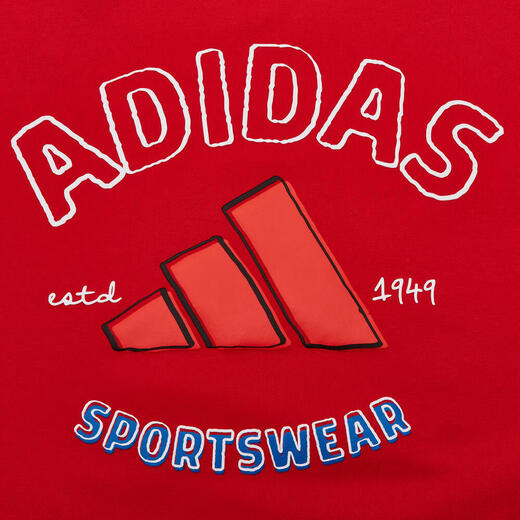 Adidas Taobo New Year's Year of the Horse Girls' Sports and Casual Round Neck Pullover Red Sweatshirt KV7000 KV7000 One Size 116