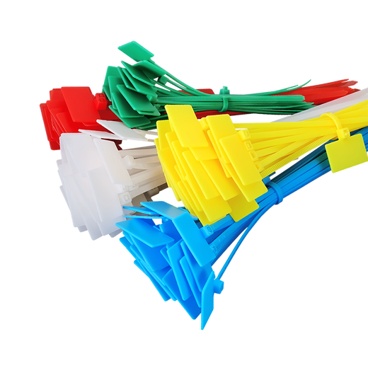 TYO color label tie OCC nylon cable management tie 2.5mm wide * 100mm long white 100 pieces