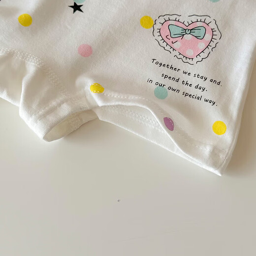 Children's underwear, girls' boxer briefs, Class A, pure cotton, antibacterial, comfortable and breathable, small, medium and large children, no clip PP boxer briefs, random color mix and match, 1 pack 130 (XL)