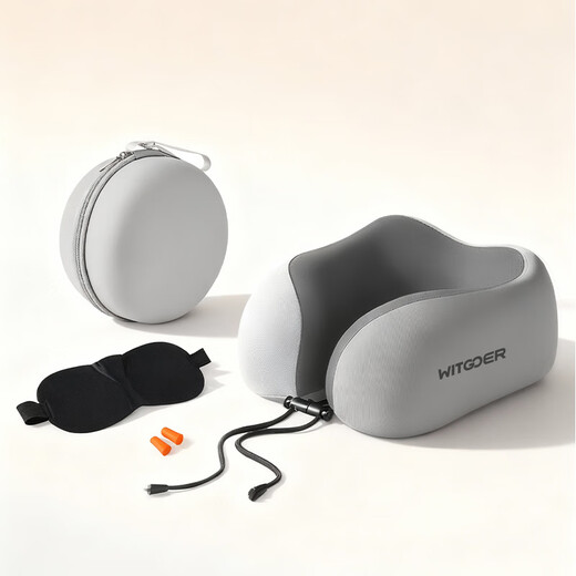 Wise Nation U-shaped pillow neck support U-shaped car, airplane, high-speed rail headrest, travel portable, stowable nap artifact