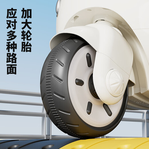 Beibele children's electric car motorcycle can seat people 1-3-6 years old children can drive battery cars birthday gifts for boys and girls standard powder single drive 6V4.5 + early education music + Bluetooth 1-7 years old girls birthday gifts boys one-year-old gifts girls Children's Day gifts