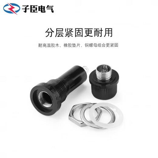 5*20mm 5X20MM glass tube fuse holder, fuse hole 12mm 15A10A250V 5*20 fuse holder (5 pieces)