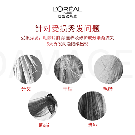 L'Oreal Multi-Action Repair Shampoo Strengthening Moisturizing Shampoo 500ml