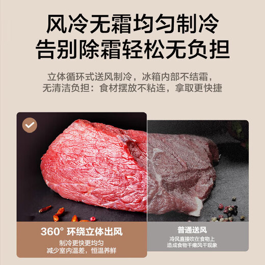 Rongsheng 506-liter dual-system dual-cycle double-door cross-door first-class energy efficiency dual-frequency sterilization and odor-free large-capacity ultra-thin air-cooled frost-free refrigerator national subsidy BCD-506WD11FP gray