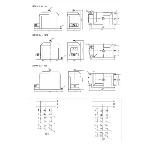JDZX10-10 voltage transformer single-phase high-voltage current transformer for 10KV indoor high-voltage cabinet protection JDZ-10 10/0.1 fully enclosed