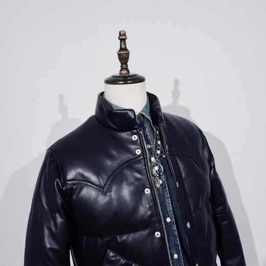 CHEVALPES international first-line brand full, fluffy, New Zealand sheepskin down jacket leather jacket for winter cold protection New Zealand sheepskin down jacket S