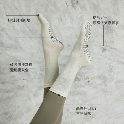 ACKDCS silicone non-slip socks for women spring and summer Pilates yoga socks training fitness socks five-finger socks black