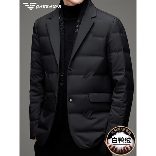 AX Armani Men's Suit 2025 Winter New Fake Two-piece Suit Down Jacket Casual Warm Fashion Jacket Y088 Gray 3XL 190 Recommended 180-200Jin Jin equals 0.5 kg