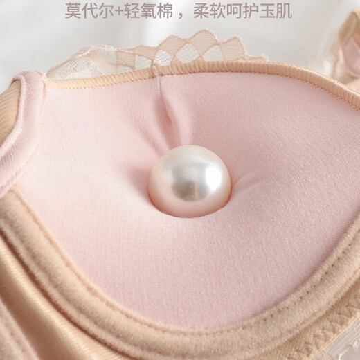 AIMER HOME push-up bra without rims for women, special for flat chest, purple set 70A 32B