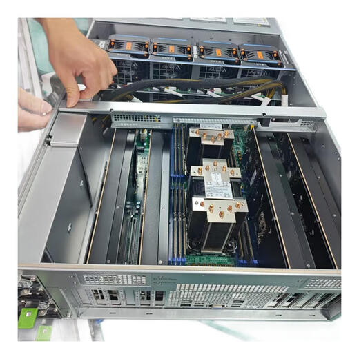 Rise Technology Intel deep learning/deepseek/artificial intelligence/large model training/5090/4090/A6000/A100/H100/4U rack/4GPU server Intel Xeon 6148 20 cores 40 threads *2 RTX PRO6000 96G GPU card *2