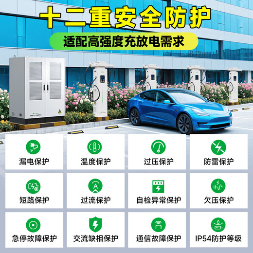 Lvchongchang DC charging pile 380v fast charging commercial new energy vehicle heavy truck large truck charging pile 80kw/120kw/160kw high power fast super full split type 160kw single host