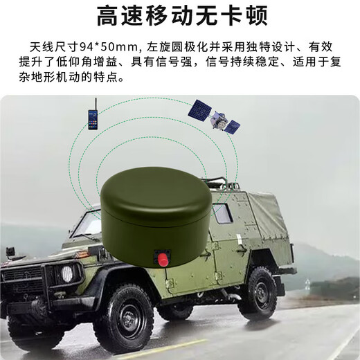Chuangji Internet TBW354 enhanced handheld vehicle-mounted antenna, magnetic + fixed, anti-interference and high and low temperature resistance, high-gain Tiantong S-band omnidirectional external antenna, 5-meter feeder, 1 set