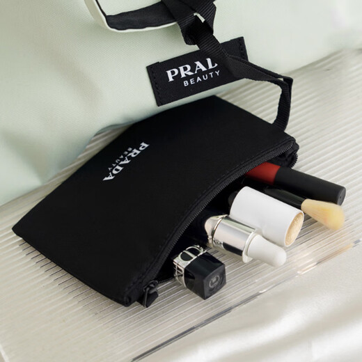 PRADA Bean Green Large Capacity Portable Cosmetic Bag Storage Bean Green Large Capacity Portable Cosmetic Bag