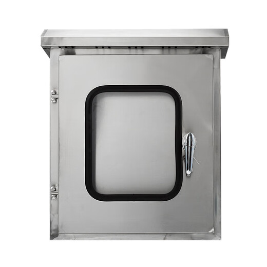 Double-door stainless steel distribution box 304 outdoor waterproof and rainproof box monitoring instrument box indoor and outdoor door control box 201 500x400x300