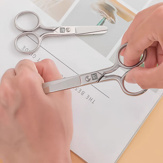 ZWILLING stainless steel children's scissors safety handmade small scissors art portable round head children's round head safety scissors