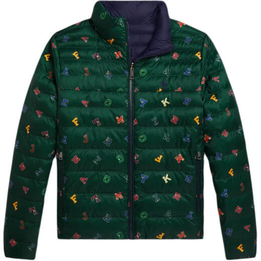 Polo Ralph Lauren Fall/Winter Ralph Lauren cotton coat, half turtleneck, double-sided zipper, long sleeves, children's style, dark blue S