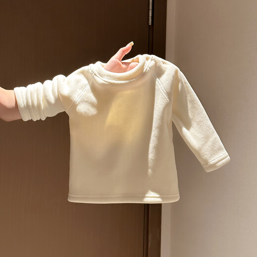 Mondelli baby clothes autumn and winter one-piece baby girl winter overalls two-piece set cute super cute little one-month-old full-month clothes coffee color kitten 90cm