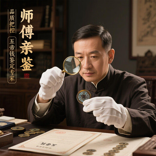 Binyue Five Emperors Coins Genuine Entry Door Pressure Threshold Access Safe Doorstep Press Five Emperors Coins Copper Coins Special for Door Pressure