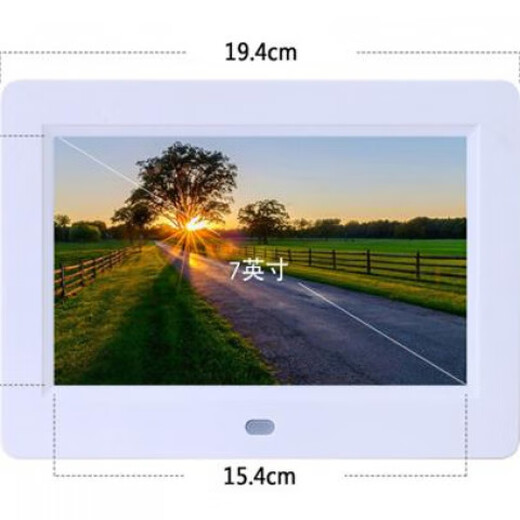震荡波15英寸数码相框电子相册广告机7/8/10/12/17英寸视频照片音乐摆台商超广告自动播放 7英寸超清(无U盘)