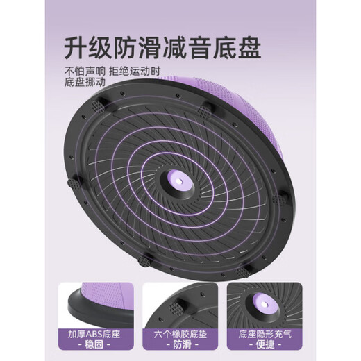 Langwei wave speed ball semicircular balance ball yoga ball thickened explosion-proof Pilates yoga trainer speed ball fitness equipment pink-46cm