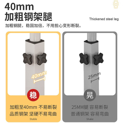 Desk, computer table, study table, lift table, bed table, office desk, simple folding small table, half tray, single rail, black 80*40cm