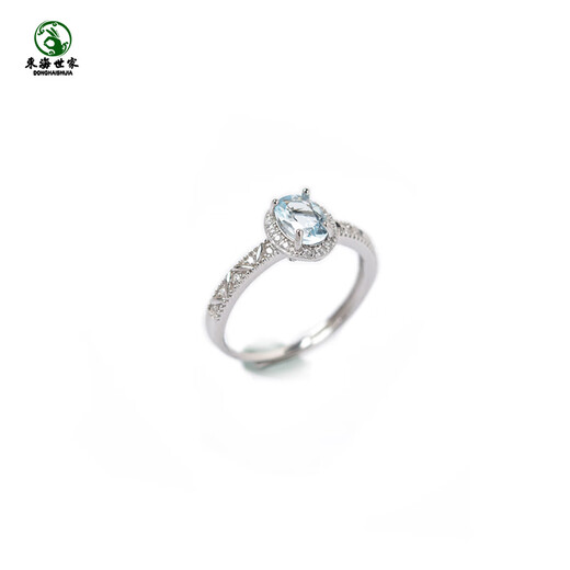 Aquamarine ring for women East China Sea amethyst red sapphire beeswax garnet turquoise ring couple ring 03#s925 silver tanzanite ring