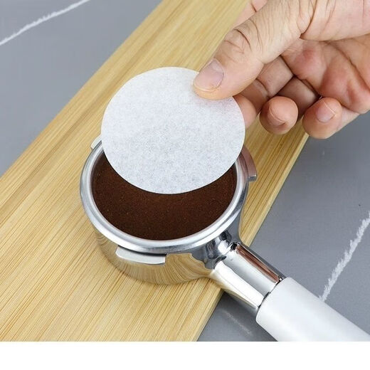 Palmerton round powder bowl coffee filter paper secondary paper espresso machine handle special 51/58/60mm Moka pot 58MM round filter paper 100 pieces