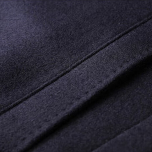 Wirpta high-end brand cashmere woolen coat for men winter new mid-length suit collar business light luxury coat navy blue gift box L L 175