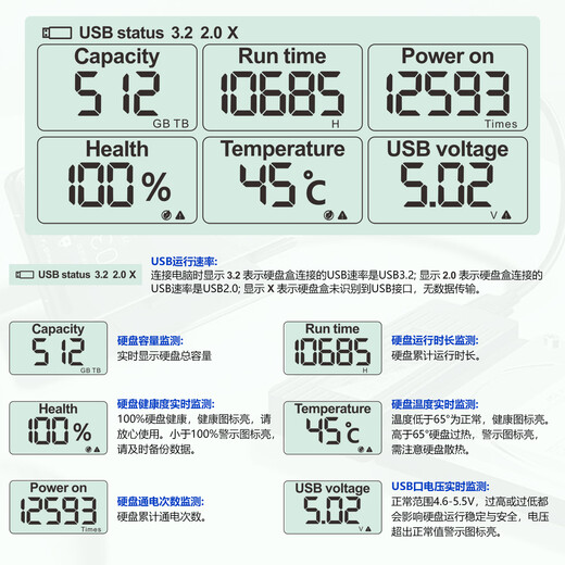 Shuole USB3.2 to SATA easy drive cable converter 2.5/3.5-inch hard drive adapter data cable laptop desktop