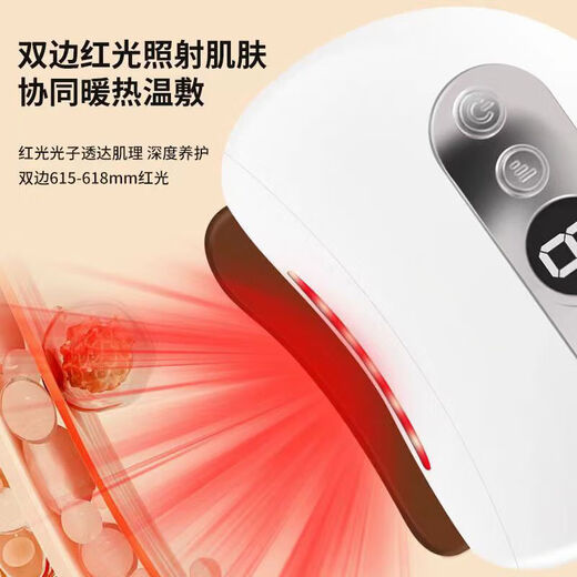 Renjichun German electric scraping board scraping instrument facial smart meteorite electric heating whole body massage eye and face electric instrument beauty scraping instrument fat burning hot compress vibration turquoise green red meteorite model with essential oil