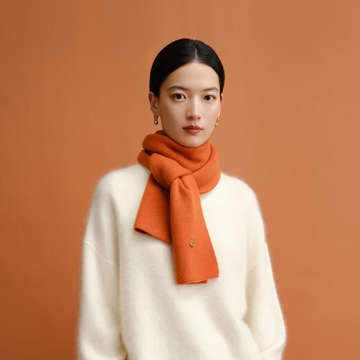 Wanshili pure wool scarf women's winter shawl and scarf as a New Year gift for girlfriend in a gift box first sight