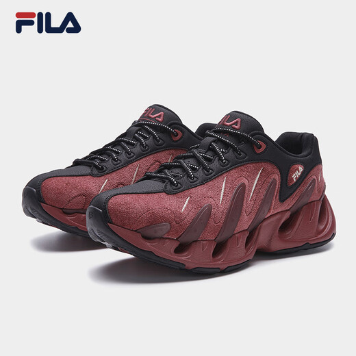 FILA V-toe shoes | Yiyang Qianxi anniversary model Ruiyihong VETTA smart cool dad shoes 2026 new shoes women burgundy/black-WB 39
