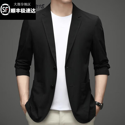 AX Armani men's spring and autumn thin casual suit casual jacket black M 170