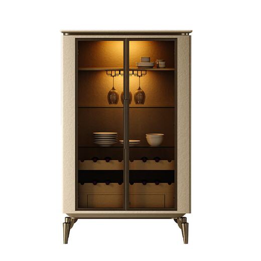 Yusenyi TAZA light luxury minimalist wine cabinet modern new display cabinet villa home dining side cabinet integrated wall high cabinet 1.05m side cabinet double door