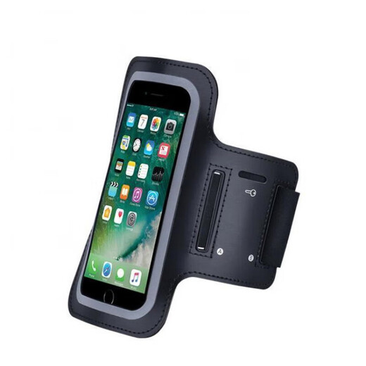 Running arm bag for men and women outdoor fitness equipment sports mobile phone armband 6.5 inch arm sleeve sports hand 6.5 inch 18*10cm black