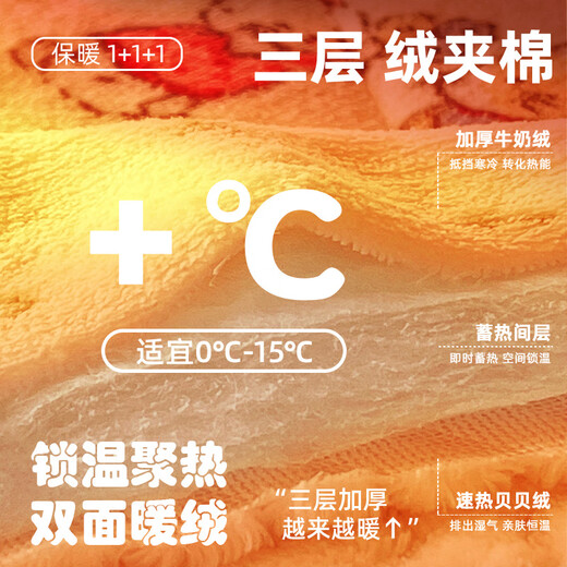 Jingxi Milk Velvet Quilt Winter Winter Milk Velvet Blanket Three Layers Thickened Office Nap Blanket Shawl Cotton Carving Three-layer Blanket-Butterfly-Coffee Carved Milk Velvet Locks in Temperature and Cold Protection Refuses to Shed 180cm*200cm Blanket Applicable Scenarios Shawl Sofa Blanket