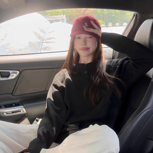 Light gray American Henry collar sweatshirt for men, spring and autumn high-end polo shirt, long-sleeved T-shirt with base layer, light gray M