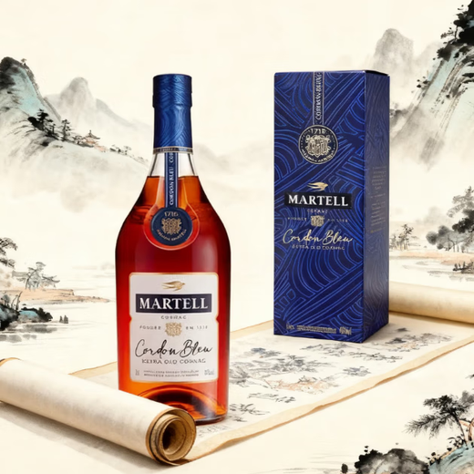 Martell XO Arch Bridge Cordon Bleu vino extranjero brandy importado coñac regalo Martell Cordon Bleu 700mL con caja