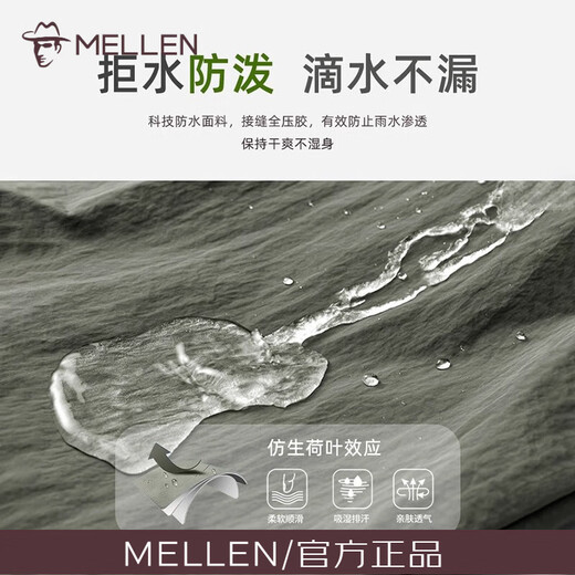 MELLEN high-end jacket men's jacket spring and autumn 2025 new fashion fashion business casual stand collar top men's dark gray L 115-130Jin Jin equals 0.5 kg