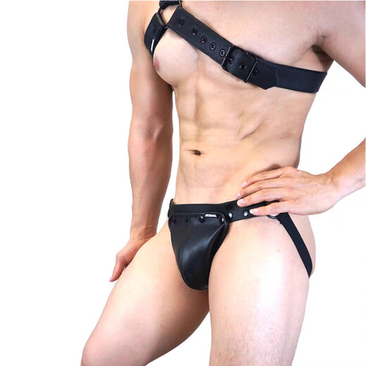 Men's underwear, underwear, thong, double thong, fun sports, removable large bag, adjustable size and comfort, LB-567 shoulder straps, 2 pieces