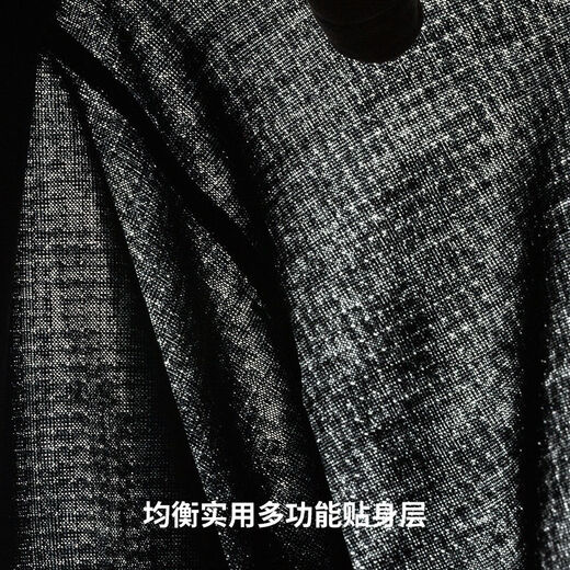 Cationic merino wool Henry long-sleeved men's moisture-absorbent, quick-drying, breathable, deodorant long-sleeved sports ZT1159 dark blue turtleneck M