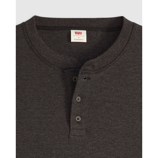 Levi's men's sweater long-sleeved round neck henley sweater New 25 autumn and winter warm, comfortable, soft and age-reducing versatile sweater tan yellow XS suitable for bust 81-86CM