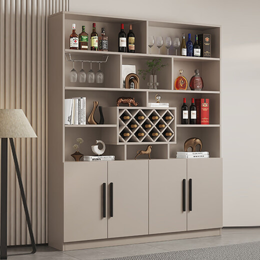 Yusenyi Wine Cabinet Partition Cabinet Home Wall Porch Simple Entry Door Shoe Cabinet Integrated Living Room Sideboard Cabinet Storage Cabinet Includes Entry Four Doors 160 Gray White